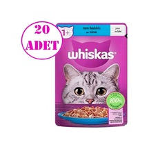Whiskas Pouch Ton Balıklı Jöleli Yetişkin Kedi Maması 20 x 85 G