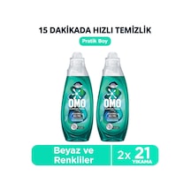 Omo Express Fresh Kötü Koku Karşıtı Renkliler&beyazlar Sıvı Çamaşır Deterjanı 840 Ml X2 Diğer