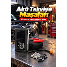 Taşınabilir Akü Takviye Cihazı Ve Powerbank Özellikli Lastik Şişirme Pompası
