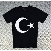 Stoned&Fame Erkek Ay Yıldız Baskılı T-shirt SIYAH Stoned&Fame Erkek Ay Yıldız Baskılı T-shirt SIYAH