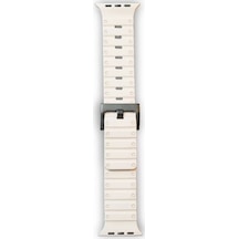Newface Apple Watch 42mm Magnus Mıknatıslı Silikon Kordon - Yıldız Işığı
