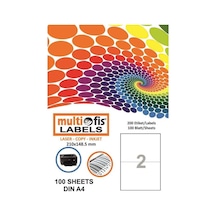 Multiofis 210X148.5 MM Laser Etiket 5102