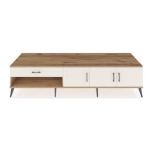 Kronos Tv Ünitesi 2 Raflı Tek Çekmeceli 3 Kapaklı 220x59x51 Çam-aytaşı Aytası/aytası - Atlas Çam
