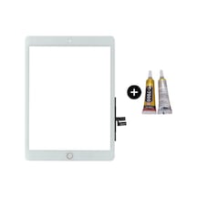 Apple Uyumlu iPad  9.nesil A2602-a2603-a2604-a2605 Hk Home Tuşlu Dokunmatik Beyaz + B7000