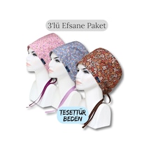 Tesettür Beden 3'lü Efsane Paket Gülkurusu Çıtır İndigo Çıtır Kahverengi Çıtır Cerrahi Bone Renkli
