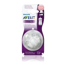 Philips Avent Scf045/27 Natural Biberon Emziği Akış Ayarlı, 3m+ 2'li