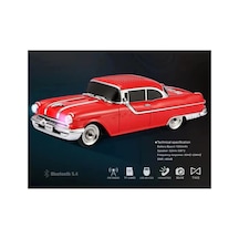 Bluetooth Hoparlör Kırmızı Renk Fm Radyo Sd Kart Usb Desteği Çoklu Bağlantı 5 Saat Dinleme