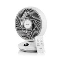 Sf-7702 Sessiz Masaüstü Vantilatör Kumandalı 1.5 Mt Kablolu Mini Fan Otomatik Salınımlı Aroma Hazneli Beyaz Dijital Çok Renkli