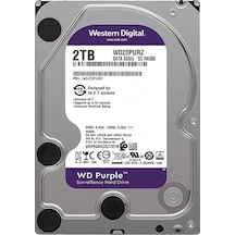 Wd Western 2 TB Purple 3,5" 64 GB 5400 RHM WD20PURZ Harddisk