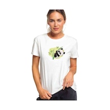 Panda Baskılı Beyaz Kadın Tshirt (534816621)