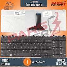 Toshiba Uyumlu Qosmio F750-10N, F750-10W, F750-10Z Notebook Klavye (Siyah TR) (Pars Power) Siyah - Mat 480316