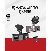 170 Geniş Açı Ön-arka-iç Kamera Seti Tam Kapsamlı Araç Güvenli