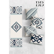 Modern Tasarım Çift Tarafı 3d Dijital Baskılı Dekoratif 4'lü Koltuk Kırlent Kılıfı Ve 140x40 Amerikan Runner S Diğer