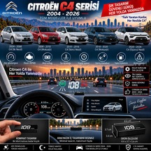 Citroën C4 2004-2026 Modeller İçin Head Up Display Hayalet Gösterge Ekranı Ön Cam Hız Göstergesi