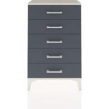Arges Komodin 5 Çekmeceli 60x30x96 Aytaşı-antrasit Aytaşı