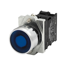 Siemens 3sb6166-0db50-1ba0 - 22mm Led'li Buton Metal Mavi 230v Ac