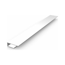 Sermimar Pvc Plastik Lambiri Aksesuarı Beyaz U Başlangıç Profili 1,5m X 2 Adet