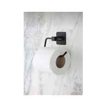 Buççin Online Mağaza Yapışkanlı Siyah Tuvalet Kağıdı Askısı Delme Gerektirmez Duvar Tipi Wc Kağıtlık Metal Siyah Çok Renkli