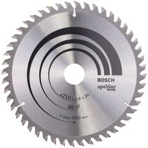 Bosch Optiline Wood 210 x 30 MM 48 Diş Daire Testere Bıçağı - 2608640623