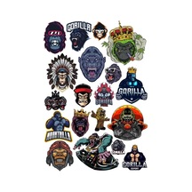 Goril Sticker Set 11 20 Parça Telefon, Tablet, Defter, Laptop Sticker