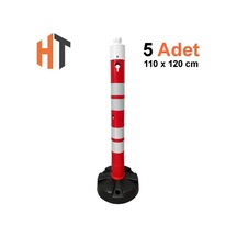 Uyarı Dikmesi 11x120 Cm - Kauçuk Tabanlı 5'li Set