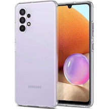 FitCase Samsung Galaxy Uyumlu A32 4G A325 Kılıf Kamera Korumalı Silikon Şeffaf Arka Kapak