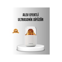 Alev Efektli Ultrasonik Uçucu Yağ Difüzörü 280ml Su Tanklı Ve Sessiz Çalışma Özellikli