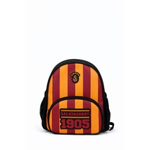Galatasaray Lisanslı Logo Baskılı Anaokulu Çantası - Sarı Kırmızı 2 Bölmeli Sırt Çantası Sarı - Kırmızı - Siyah