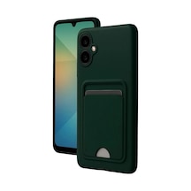 Samsung Samsung Uyumlu Galaxy A07 4g Kelvin Kartvizitli Silikon - Koyu Yeşil