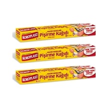 Koroplast 16 Yaprak Hazır Kesilmiş Pişirme Kağıdı 3'Lü Set Koroplast 16 Yaprak Hazır