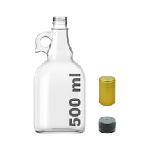 Afracam Galon Şeffaf 500 ML Kilitli Kapaklı ve Kapüşonlu Boş Cam Şişe Afracam Galon Şeffaf 500 ML Kilitli Kapaklı ve Kapüşonlu Boş Cam Şişe