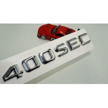 Benz 400 SEC Bagaj Krom Metal 3M 3D Yazı Logo