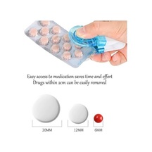 Ankatek Taşınabilir Tabletler Sones Şeffaf Paket Kutu Kılıfı Haplar Haplar Hap Blister Alıcı Açacağı Nn Şeffaf Şeffaf