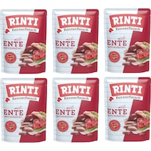 Rinti Pouch Ördekli Köpek Yaş Mama 400 G X 6 Adet