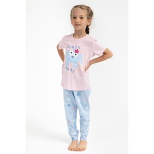 Rolypoly Beach Baby Açık Pembe Kız Çocuk Pijama Takımı 5274-29181