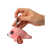 Ty Beanie Boo S Pierre Pembe Fok Peluş Anahtarlık Metal Askılı Açık Bej