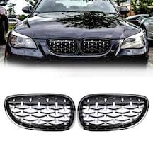 Bmw 5 Serisi E60 Diamond Ön Panjur Piano Black 2004-2009