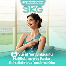 SKG FS300 Ultra Mini Masaj Tabancası Sessiz, Güçlü Titreşimli, Cep Boy, Taşınabilir, Şarjlı 2800 Rpm, 3 Başlıklı Altın