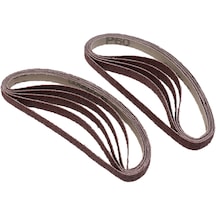 Suntek 10 Parça Çeşitli Taşlama Metal Zımpara Kemer Seti 60