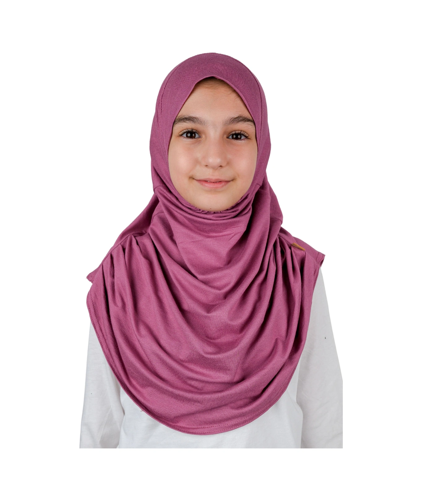 Pratik Hazır Geçmeli Çocuk Şal Pembe Pembe