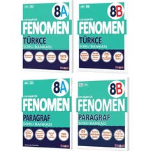 Fenomen Okul 2025 8. Sınıf Türkçe + Paragraf A + B Serisi Soru Bankası Seti 4 Kitap