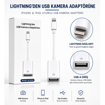 Lightning Usb-a Dönüştürücü Tak Çalıştır Adaptör