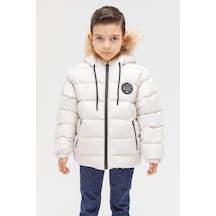 Benittokids Erkek Çocuk Natürel Kürklü Mont 51289 Bej
