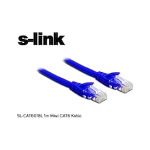 S-Link Sl-Cat601Bl 1M Mavi Cat6  Kablo