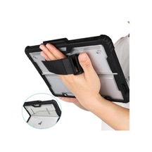 Surface Pro 9/10/11 13 İnç Surface Pro Copilot+ Pc Rugged Kılıf 360 Stand, El Kayışı, Omuz Askısı, Darbe Emici Koruma Şeffaf Arka Darbe Emici Standlı Stylus Kalem Tutucu Koruyucu Siyah