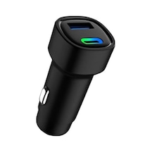 48w Pd Araç İçi Çakmaklık Hızlı Şarj Aleti Type-c Usb Rgb Işık Araç Şarj Başlığı