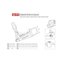 Arabiye Tek Kıvırma Apara 30x10mm / Apr 41-r