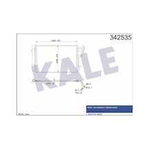 KALE OTO Radyatör 342535 Klima Radyatörü Kia Cerato-Forte Al-Al