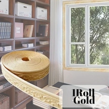 Elmpaly 3d Duvar Dekorasyon Şeridi Kendinden Yapışkanlı Altın 362.2 İnç Kabartma Desen