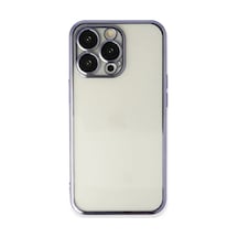 Apple iPhone Uyumlu  13 Pro Uyumlu Kılıf Lensli Silikon - Mor